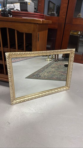 Ornate gold gilt rectangular - gold,