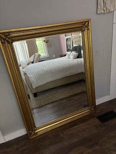 Ornate gold wood framed - gold,