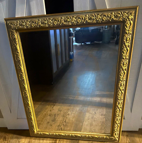 Gold ornate wood frame - gold,