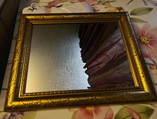 Ornate gold wood framed - gold,
