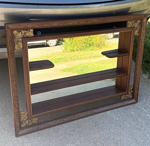 Vintage mcm wood shadow - vintage,