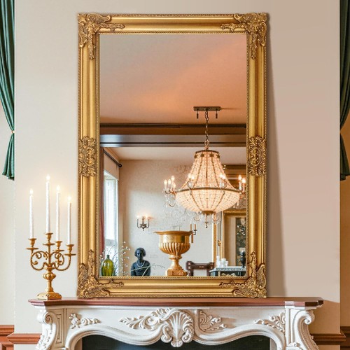 Vintage gold mirror - mirror, for