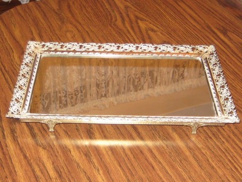 Vintage footed ornate gold - ~footed~,