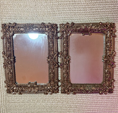 Set ornate gold - 2, framed