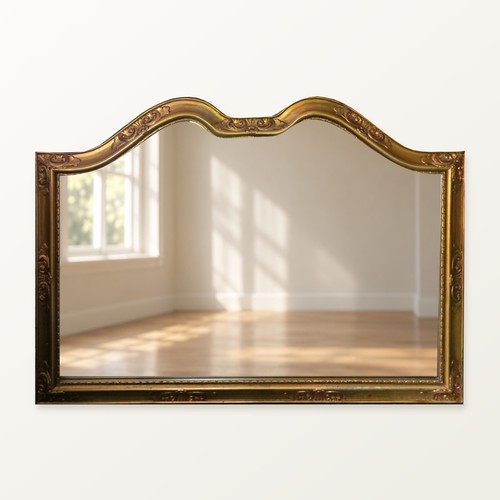 Large ornate gold wall mirror - ornate,
