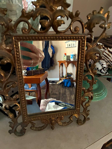 Ornate gold framed - framed, rectangular