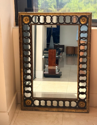 Rectangular framed wall mirror - wall,