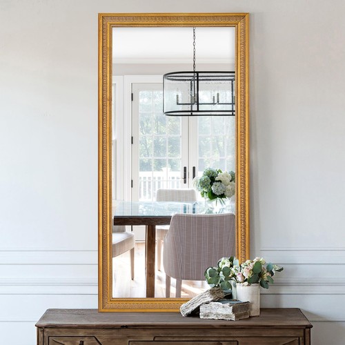 Mirror large gold x29 - mirror, 52.4''x29''