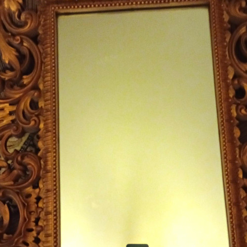 Ornate carved wood framed - ornate,