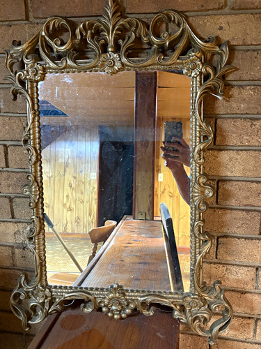 Vintage ornate gold tone metal - vintage,