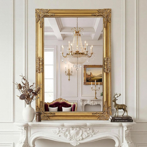 Vintage gold mirror - vintage,