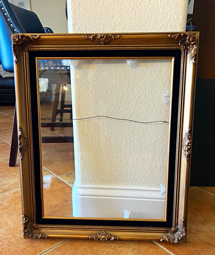 Ornate gold black - ornate, rectangular
