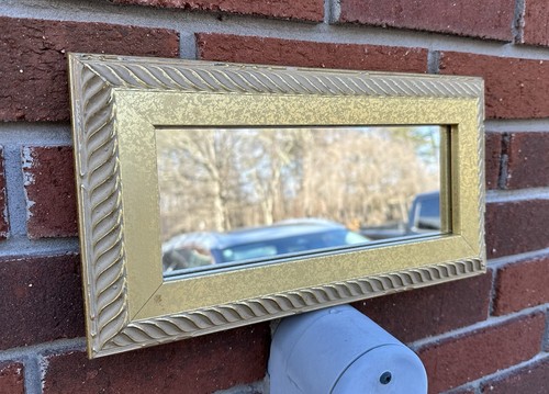 Vintage gold toned - gold, rectangular