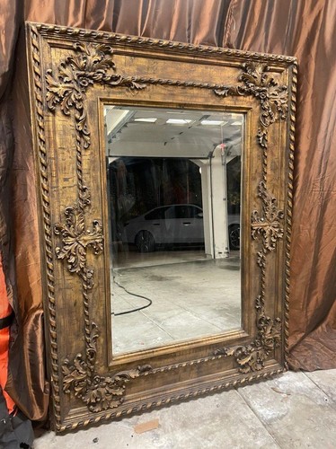 Large ornate wood framed wall - large,